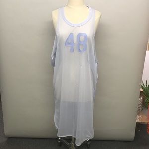 Puma Mesh Tank Dress in Light Lavender with Number 48